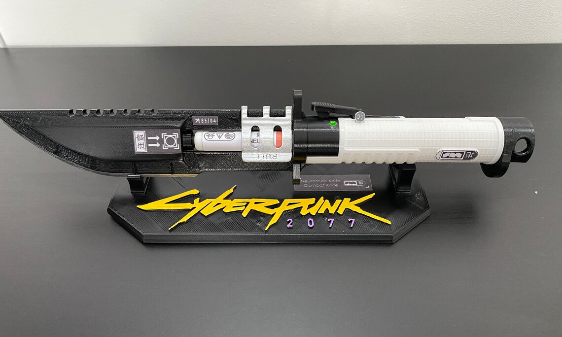 couteau cyberpunk 2077 neurotoxine impression 3D