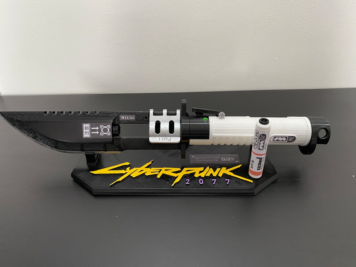couteau cyberpunk 2077 neurotoxine impression 3D