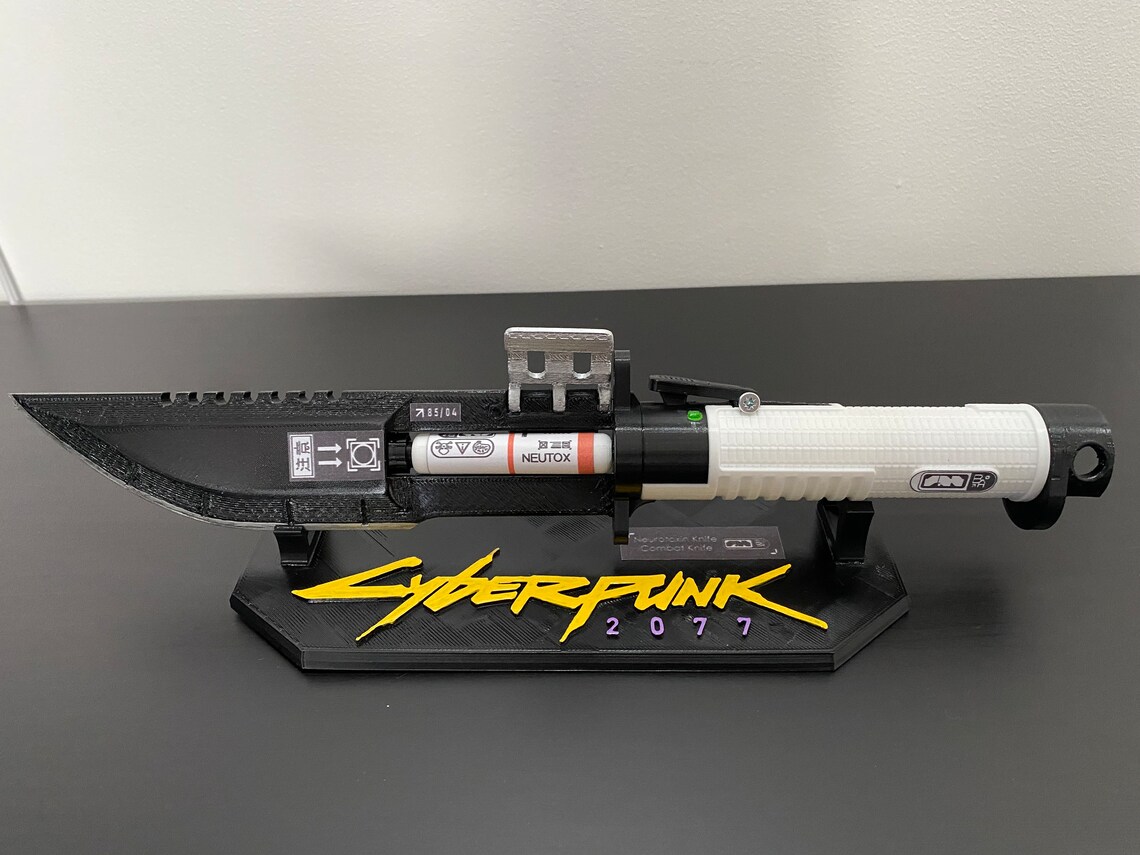 couteau cyberpunk 2077 neurotoxine impression 3D