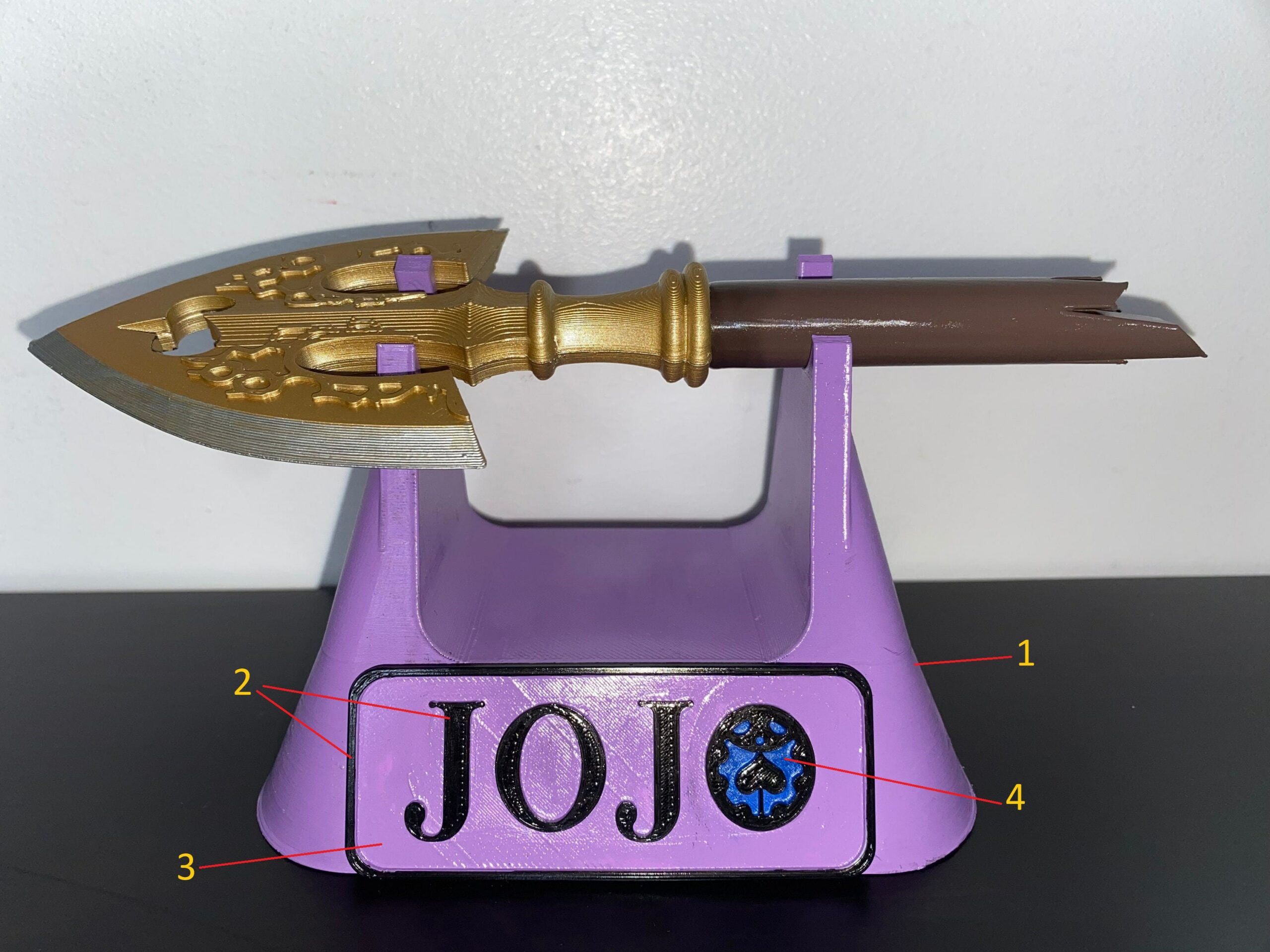 Flèche JoJo's Bizarre Adventure + Support d'Exposition – Image 9