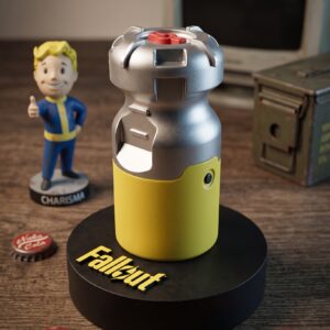 Réplique Fusion Core Fallout imprimée en 3D avec support