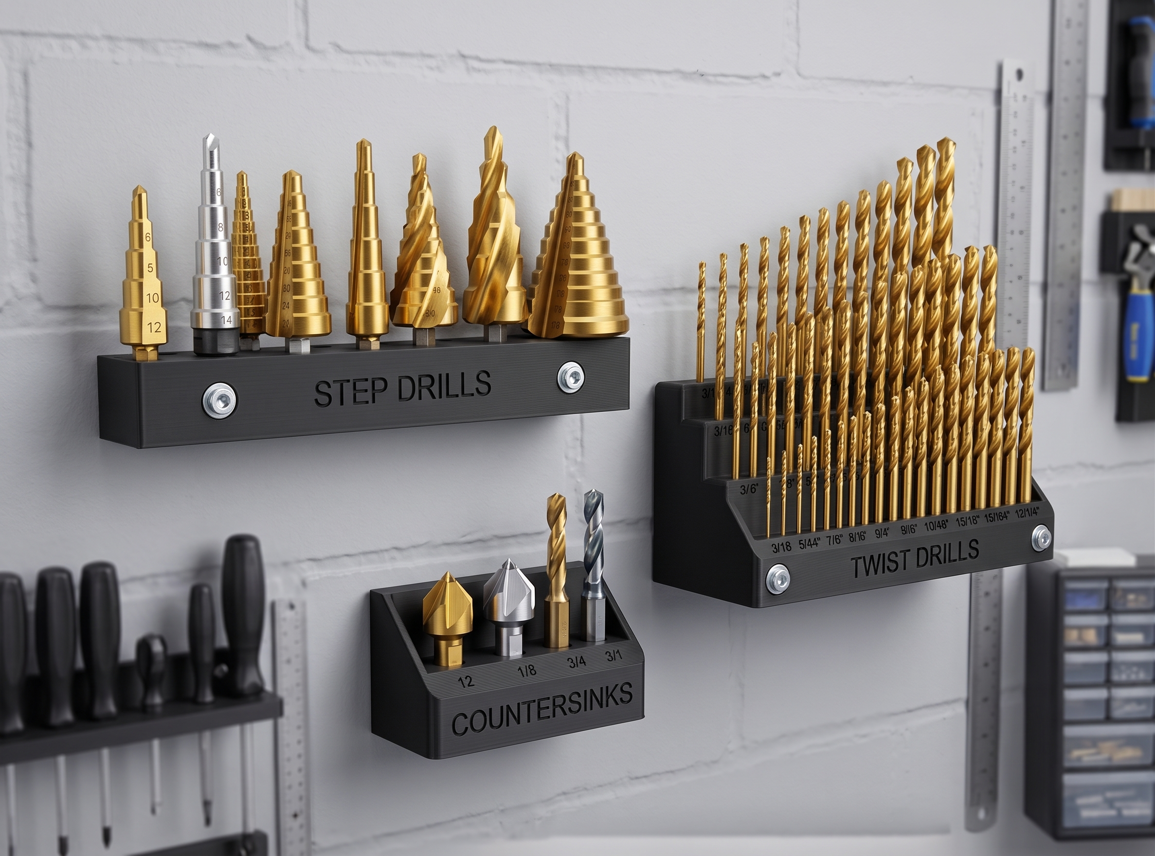 Support pour mèches et outils imprimé en 3D