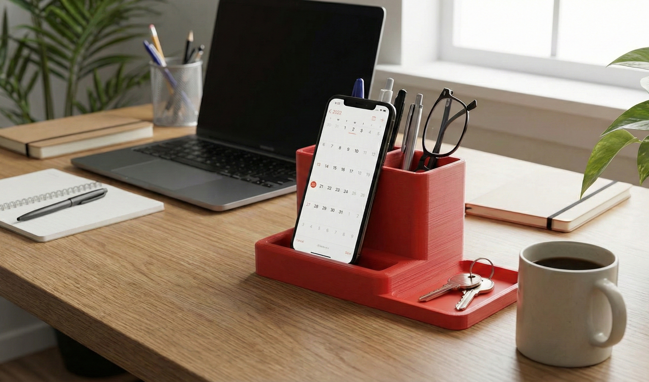 Pot de bureau imprimé en 3D