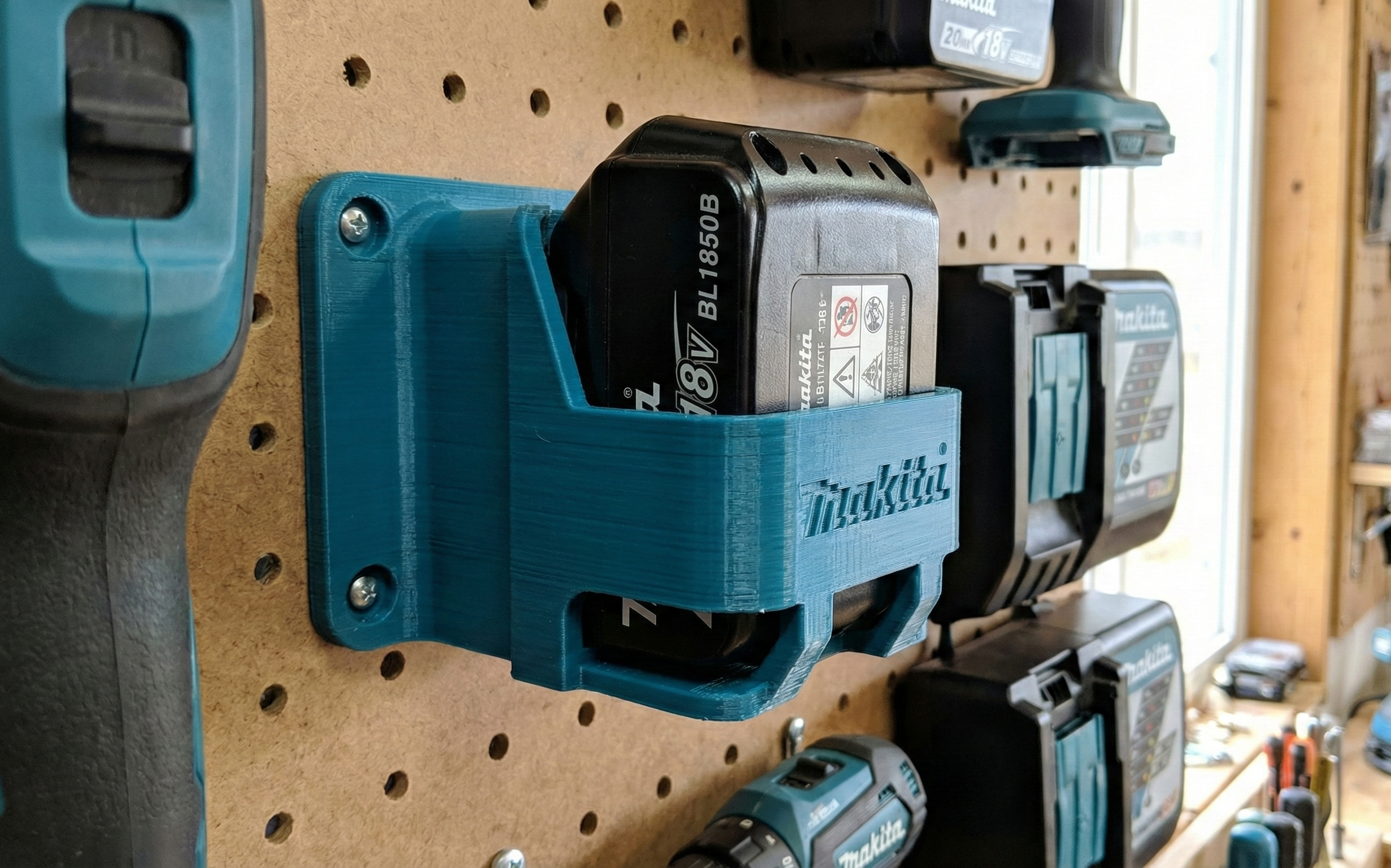 Support de batterie Makita imprimé en 3D